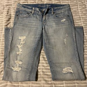 American Eagle light wash jeans
